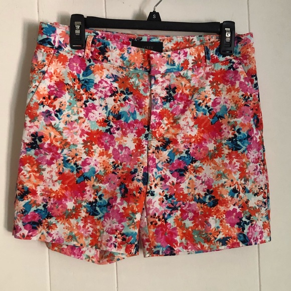 J. Crew Pants - J Crew Red Pink Floral Shirts Size 6